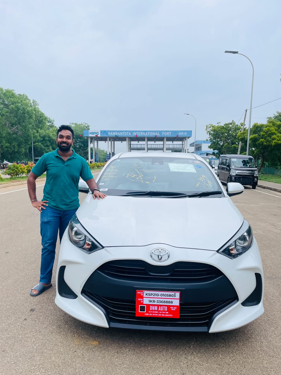 Customer with imported Yaris